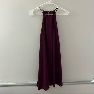 Sleeveless, Maroon Charolette Russe Dress